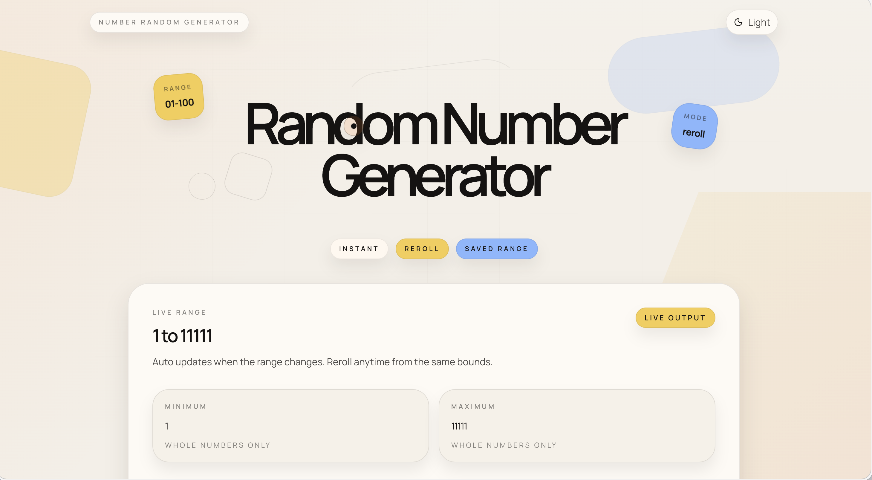 Random Number Generator