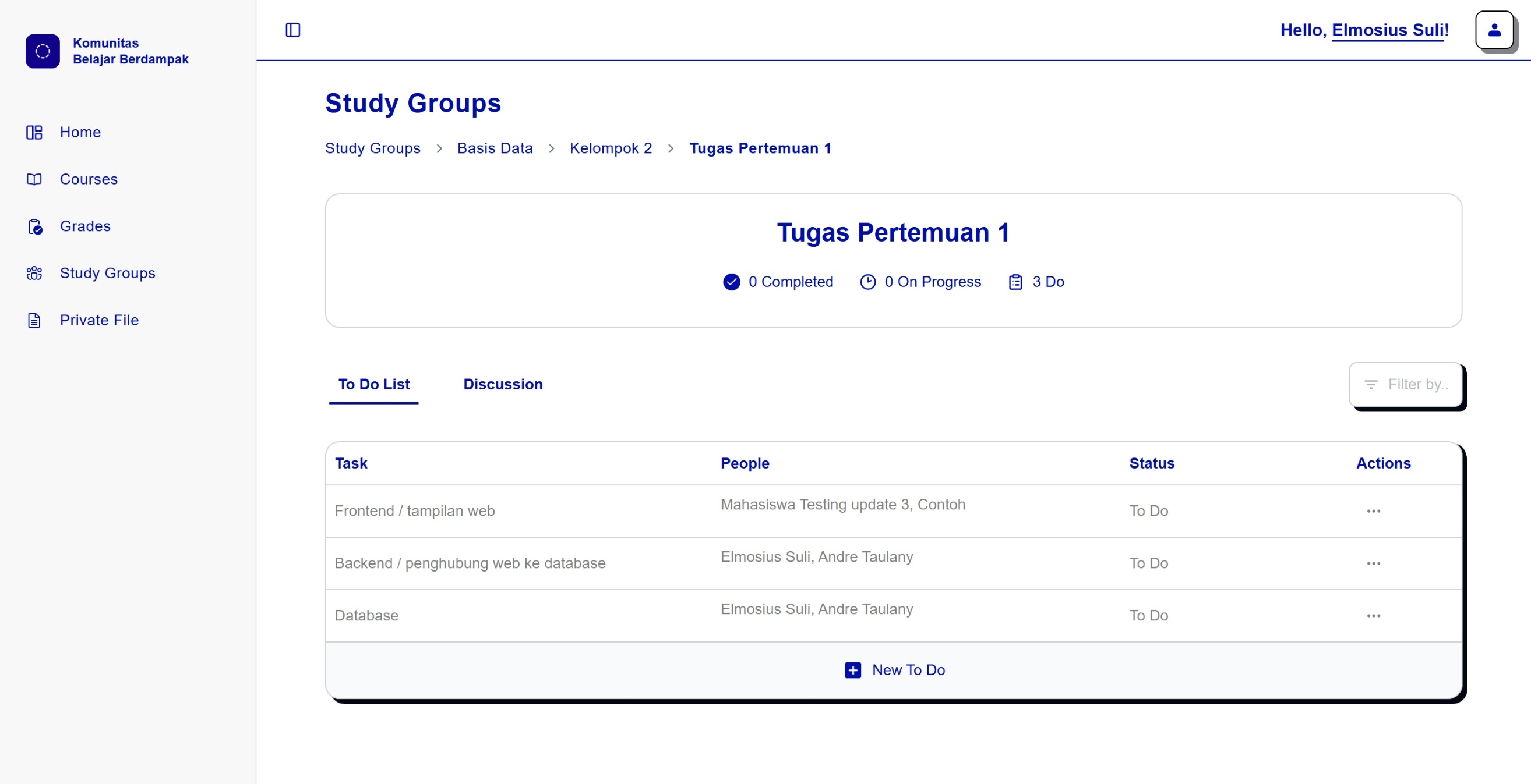 Komunitas Belajar Berdampak LMS screenshot 4